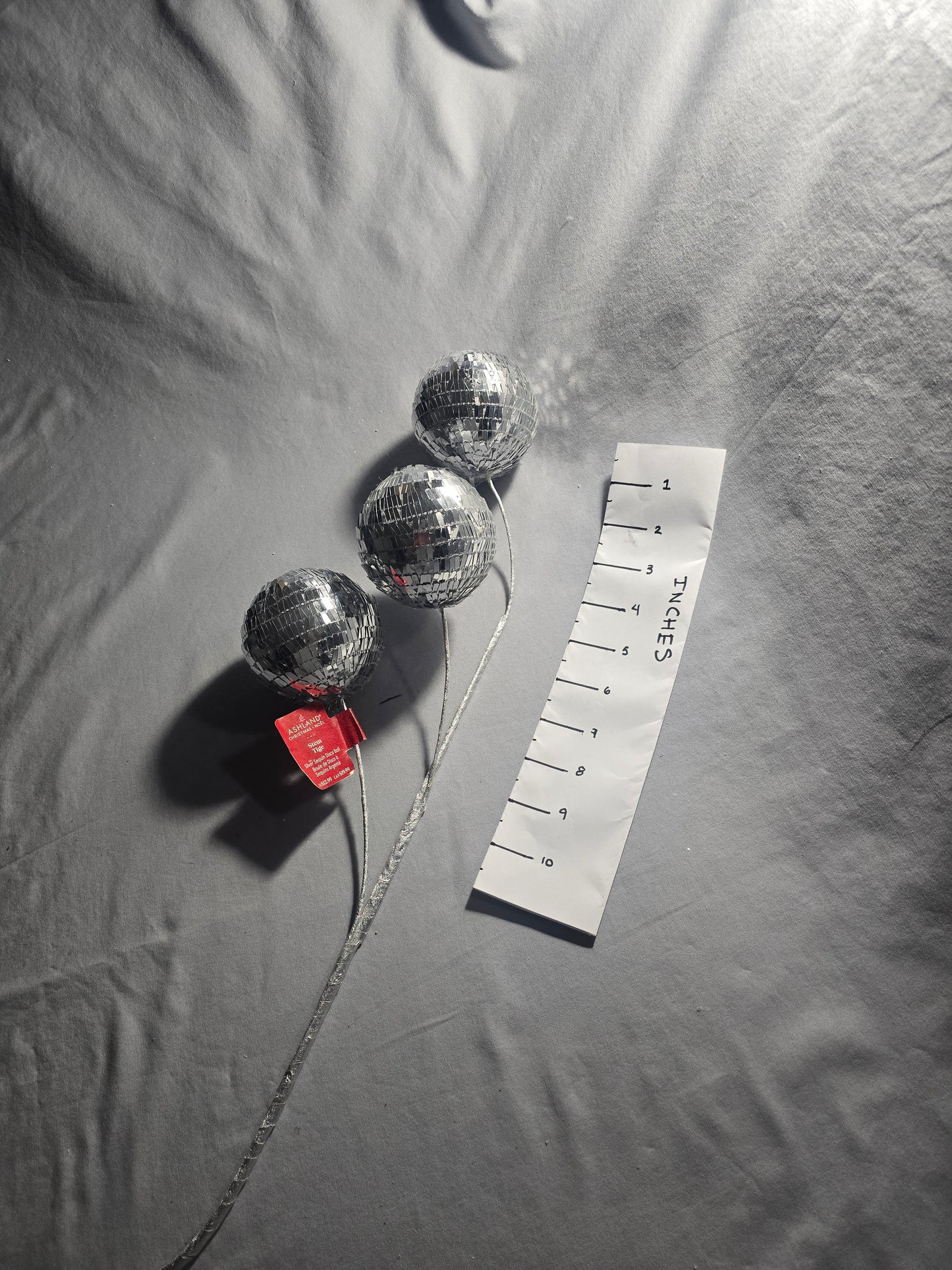 Ashland Silver Sequin Disco Ball Stem