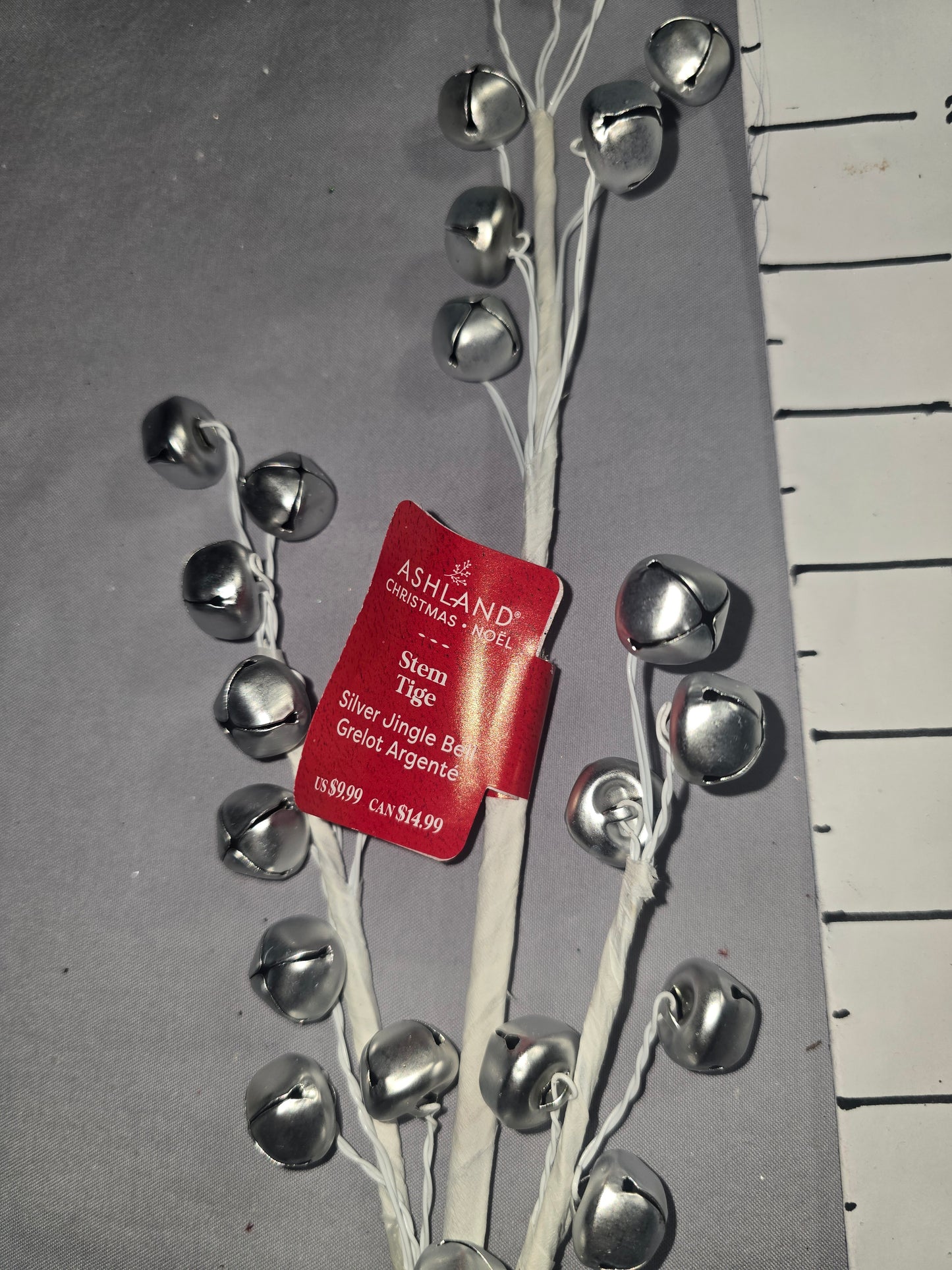 Ashland Silver Jingle Bells Stem