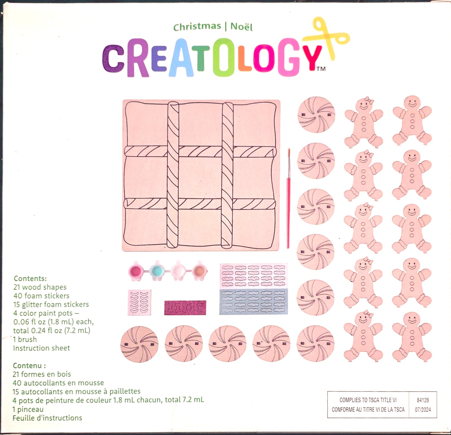 CREATOLOGY GINGERBREAD TIC TAC TOE KIT