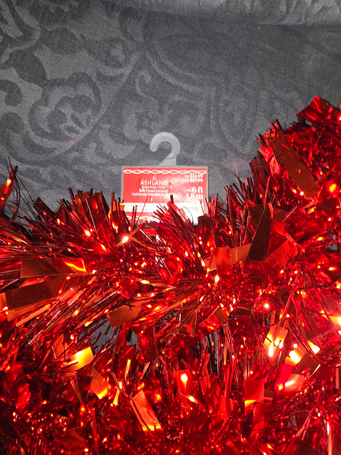 Ashland Red Tinsel Garland