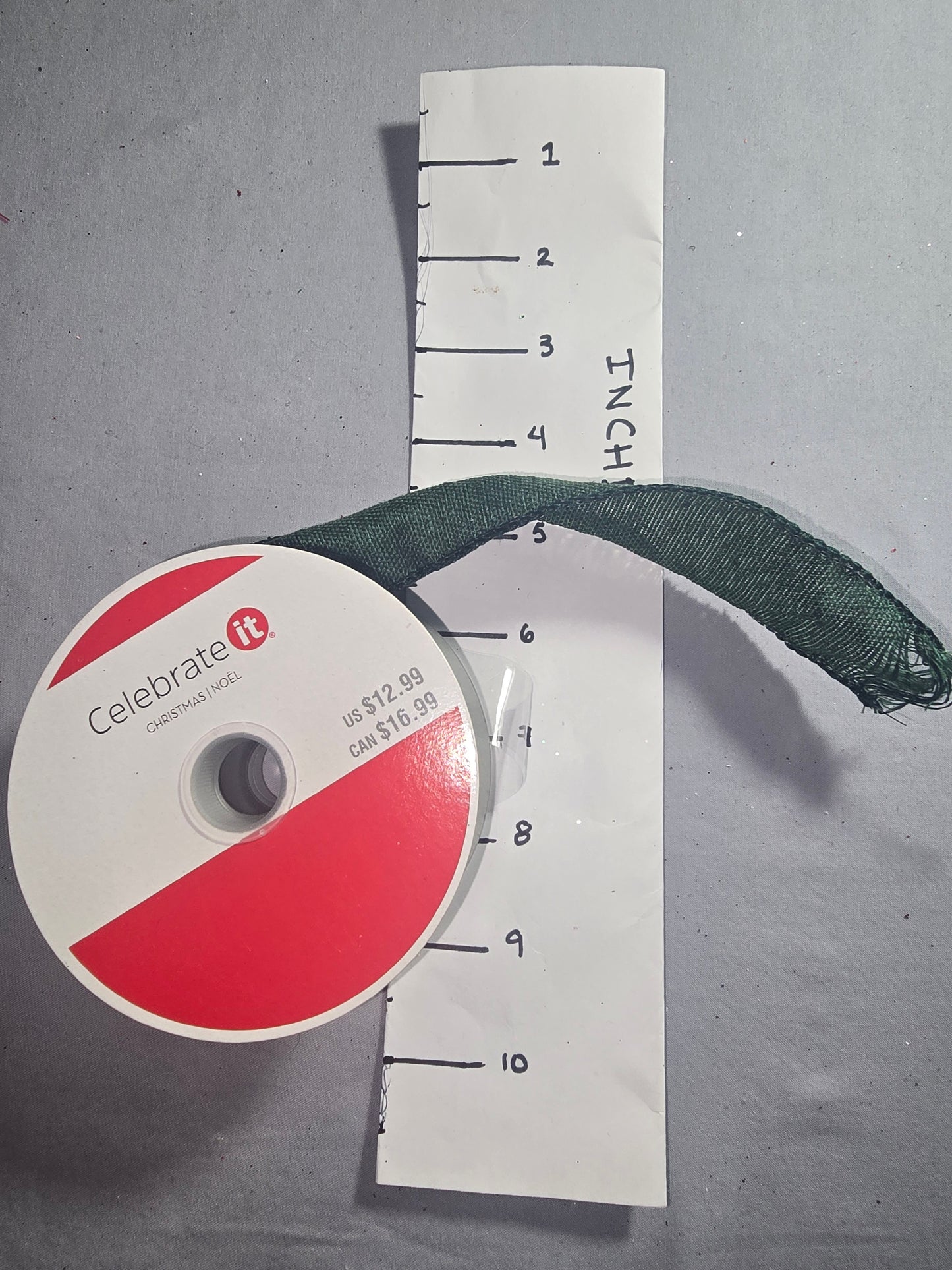 Celebrate It Green Linen Ribbon