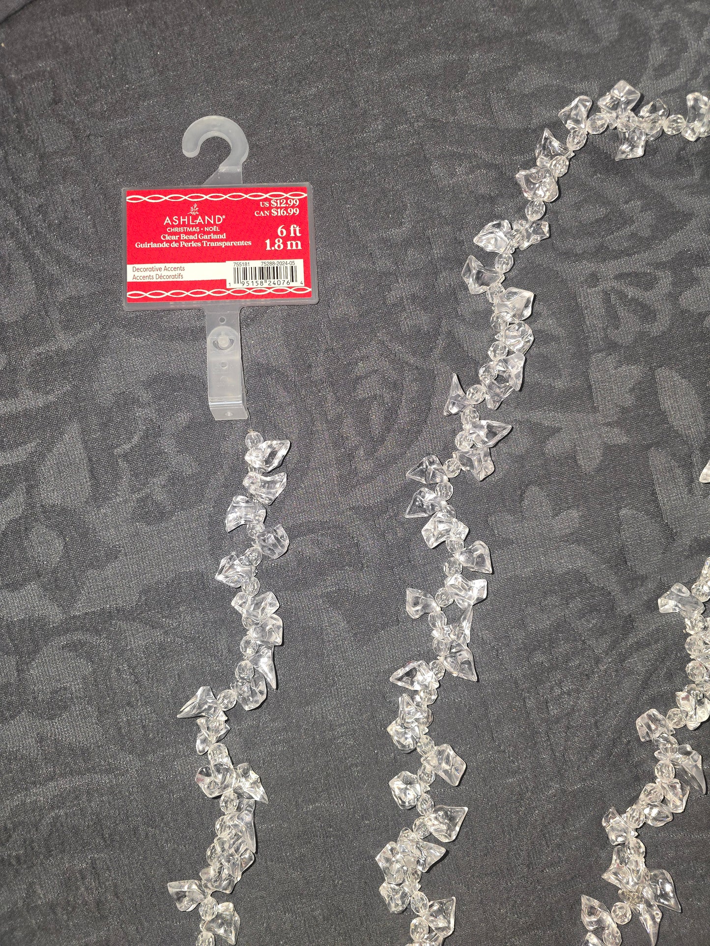 Ashland Clear Bead Garland