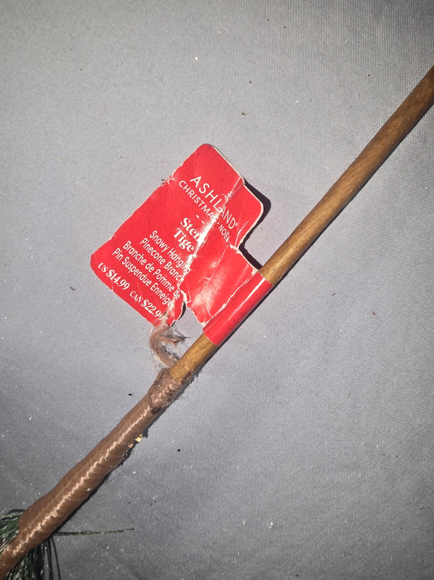 Ashland Snowy Hanging Pinecone Branch