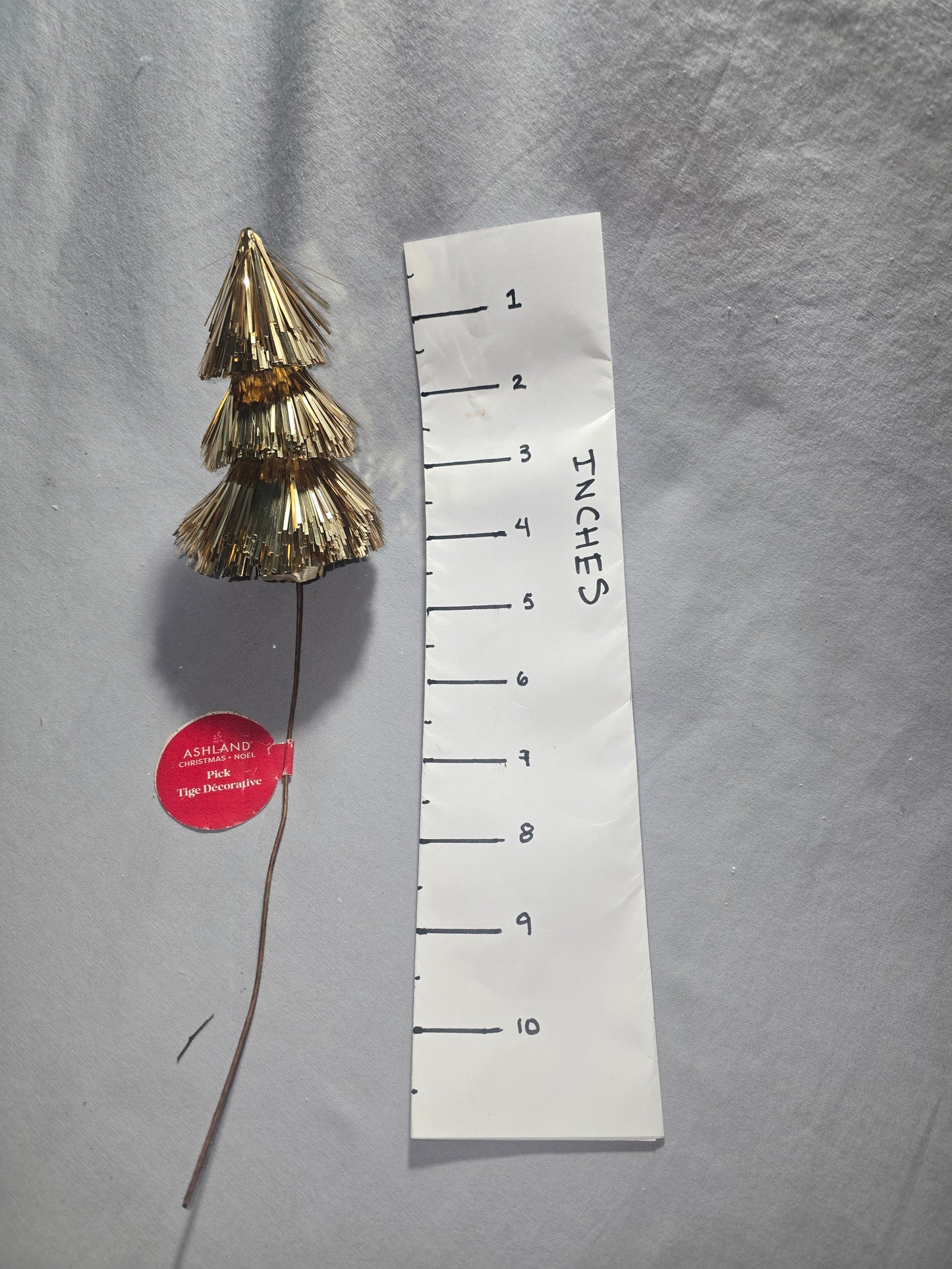 Ashland Gold Tinsel Tree Pick