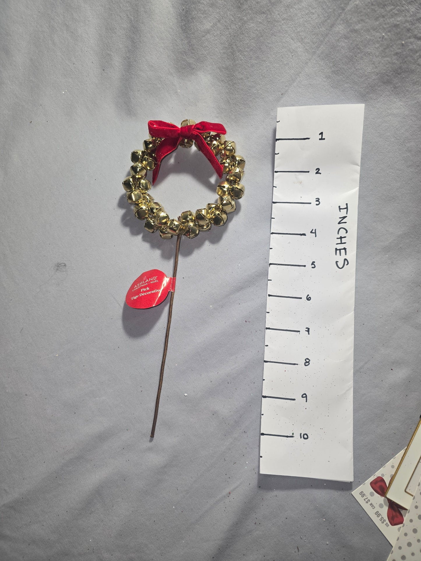 Ashland Gold Bell Wreath Pick