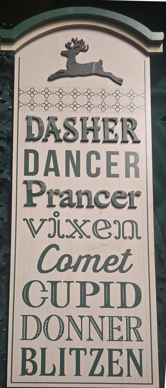 Ashland Reindeer Name Plaque