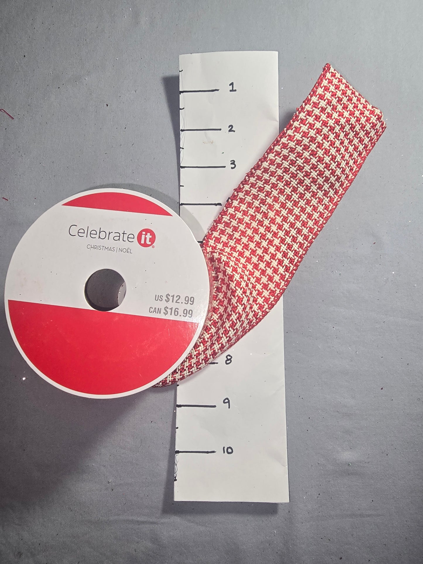 Celebrate It Red & White Ribbon