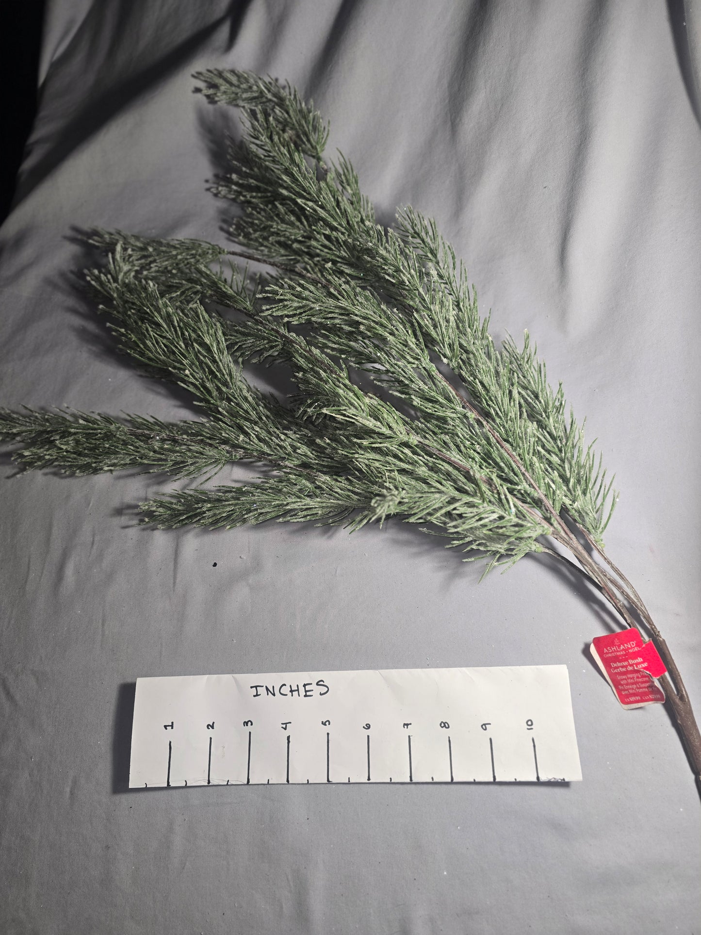 Ashland Snowy Hanging Pine with Mini Pinecone