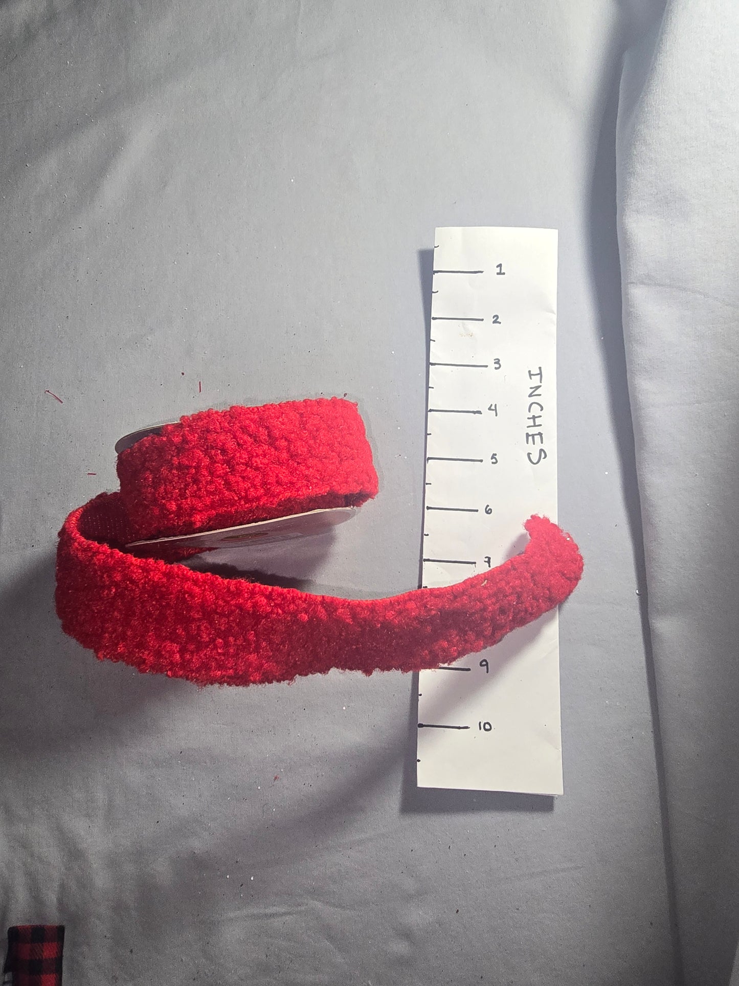 Celebrate It Red "Wool" like Ribbon