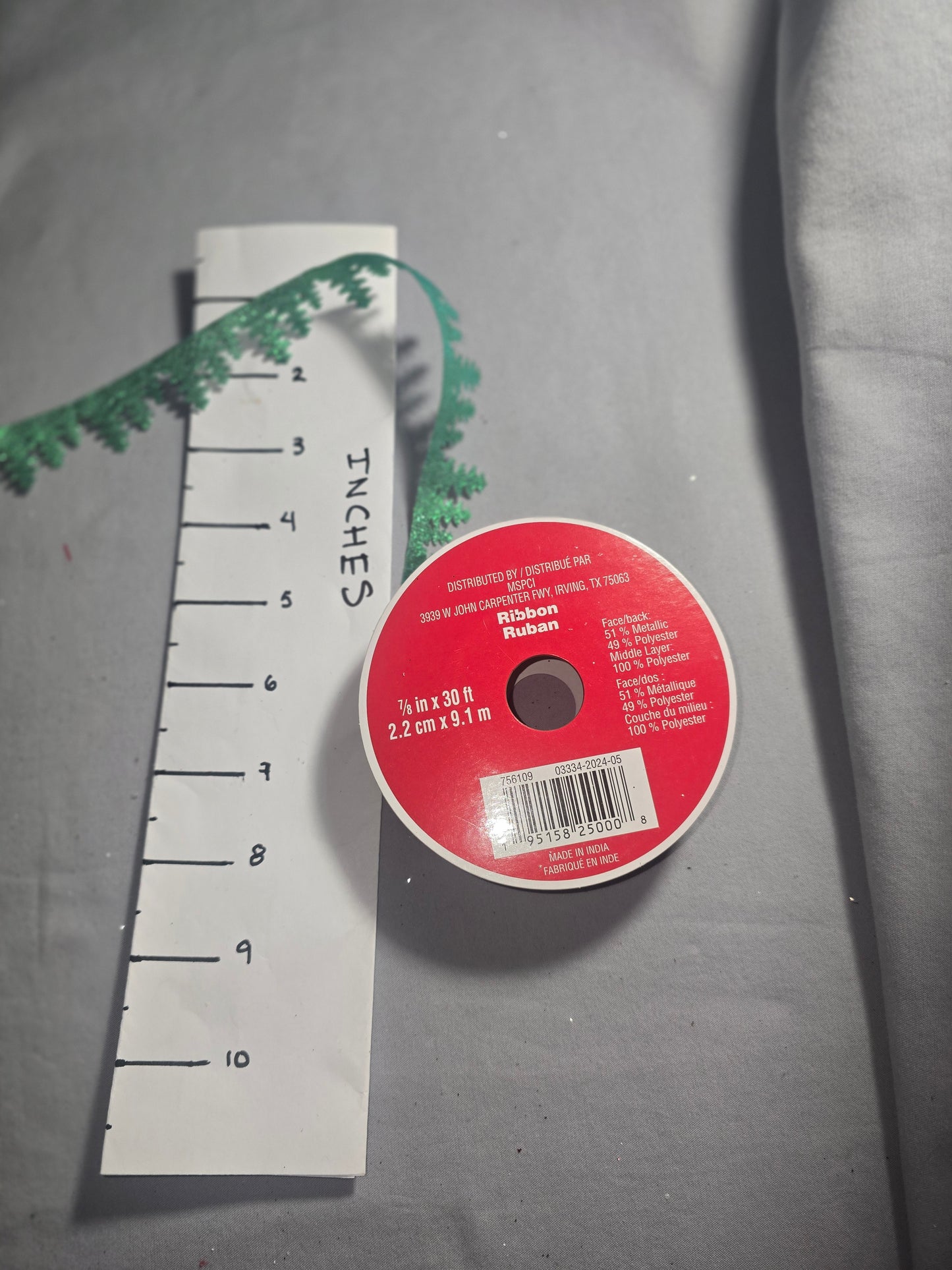 Celebrate It Christmas Tree Cut-Out Ribbon