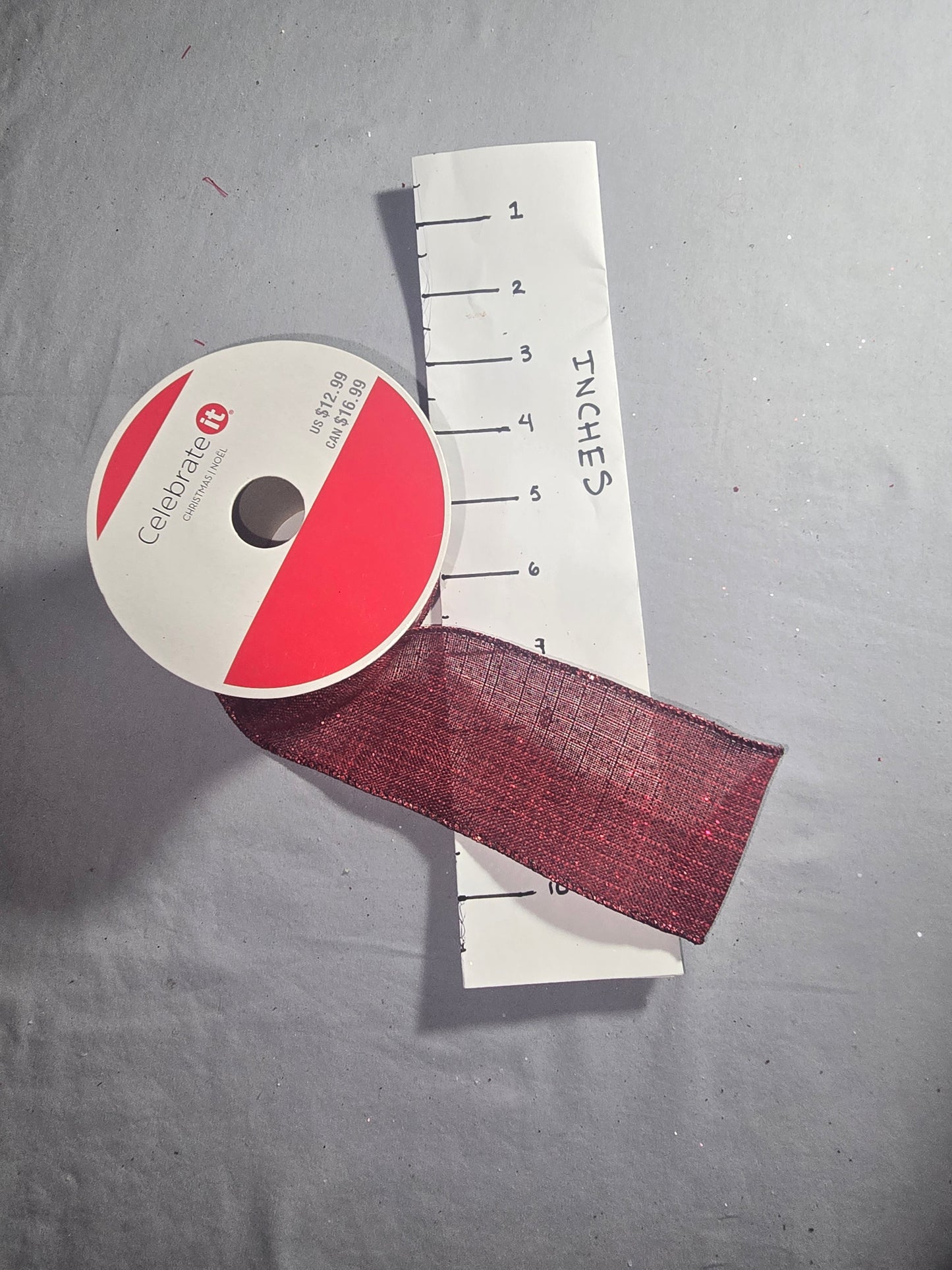 Celebrate It Dark Red Ribbon