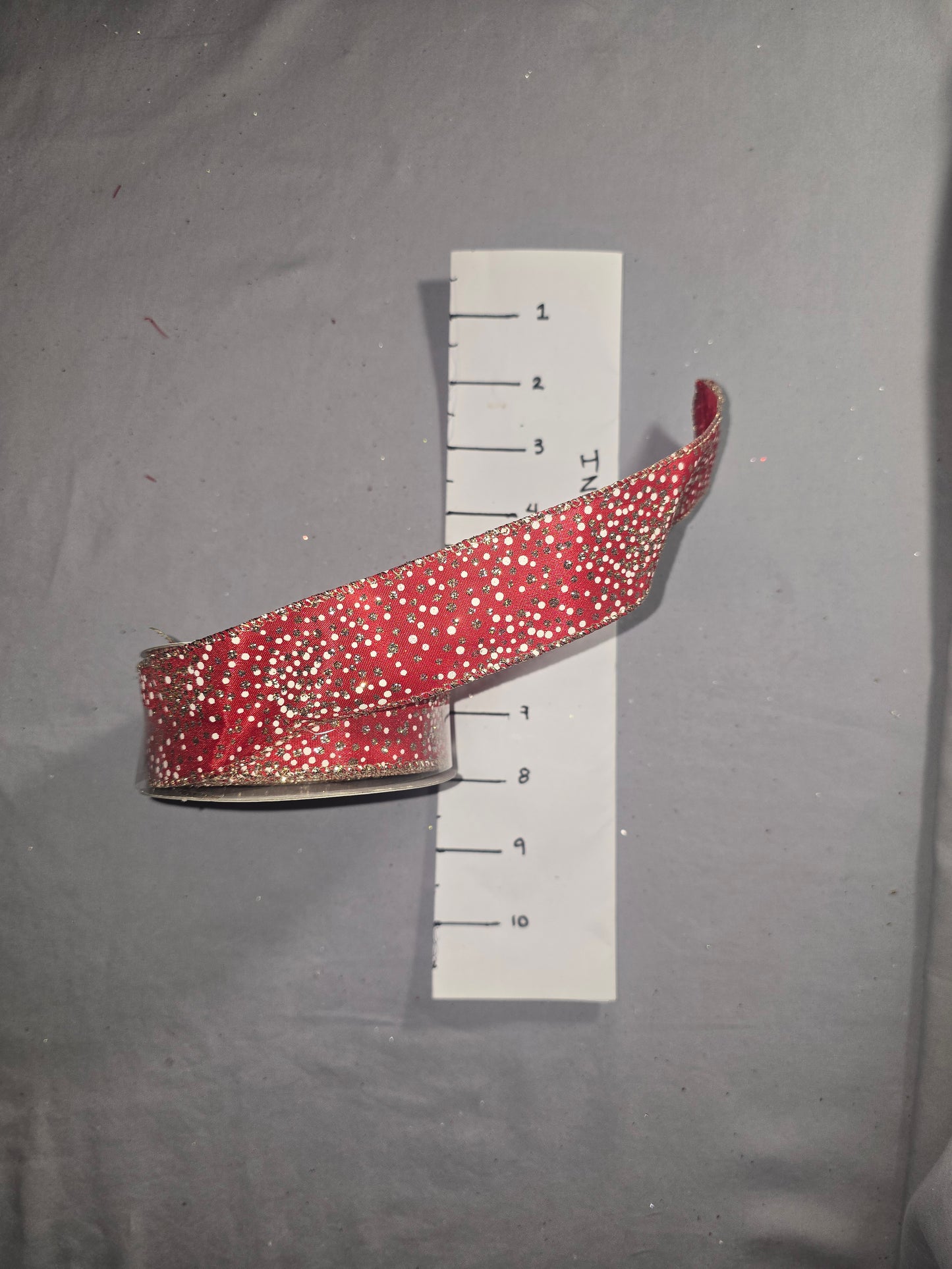 Celebrate It Red w/ White & Gold Dots