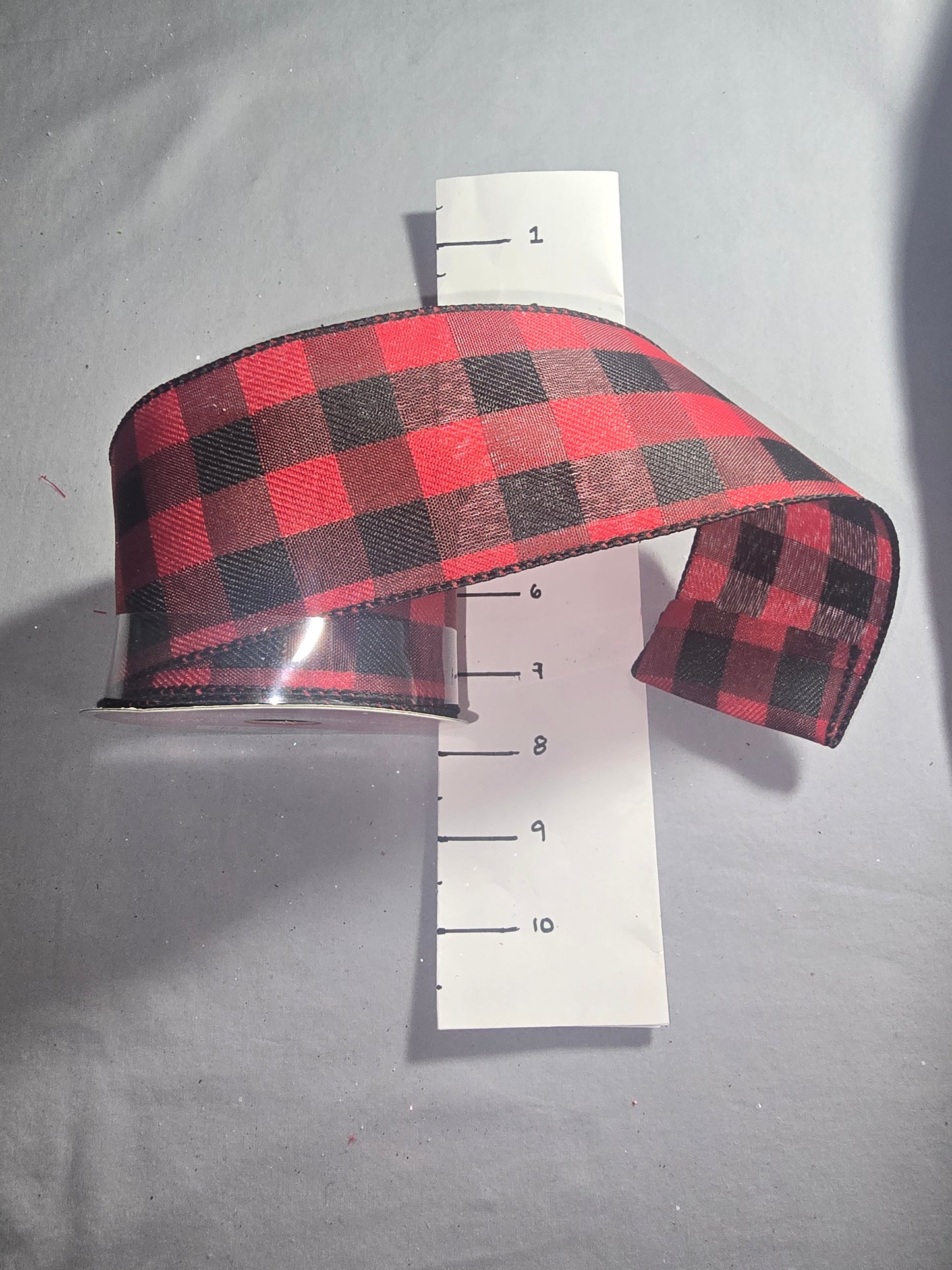 Celebrate It Red & Black Plaid Ribbon