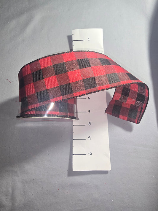 Celebrate It Red & Black Plaid Ribbon