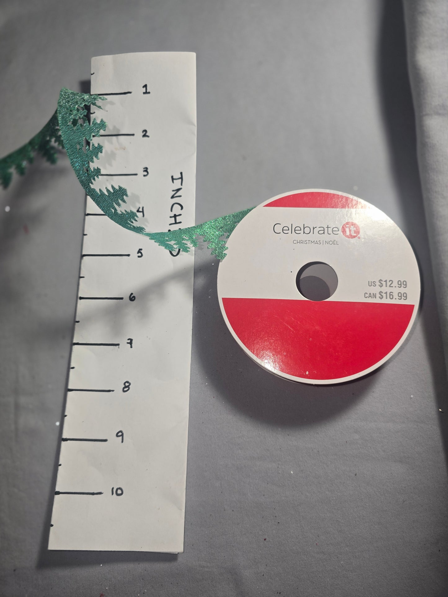 Celebrate It Christmas Tree Cut-Out Ribbon