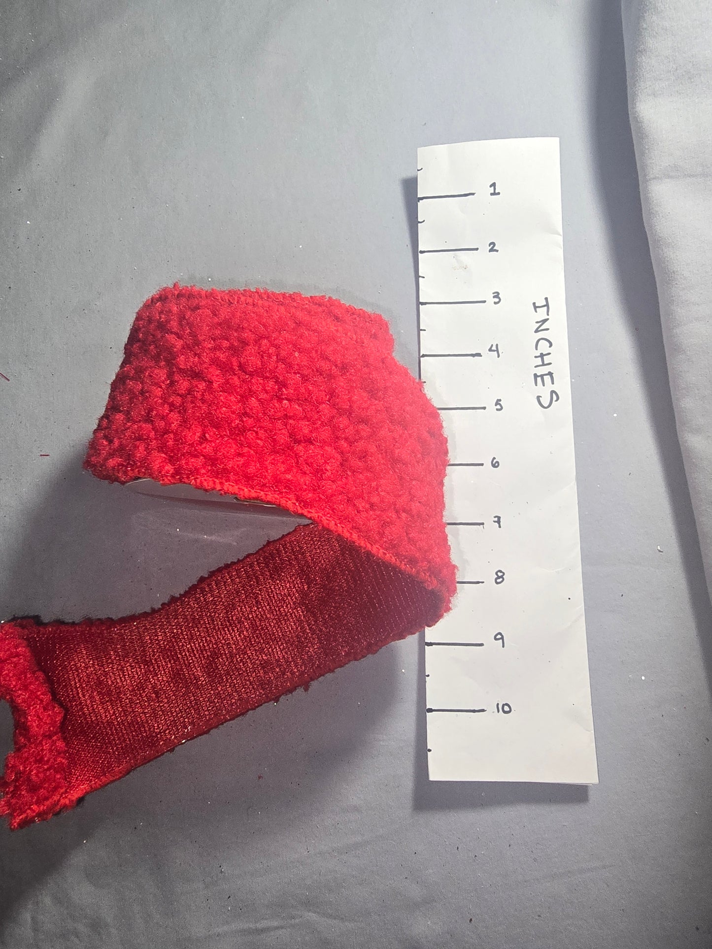 Celebrate It Red "Wool" like Ribbon