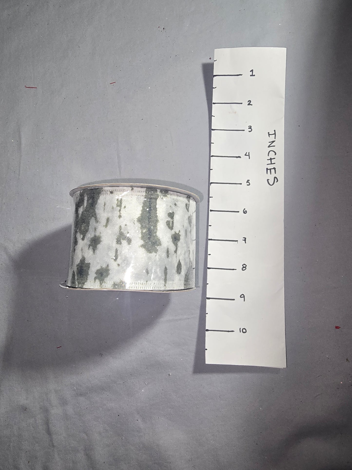 Celebrate It White & Grey Bark Ribbon