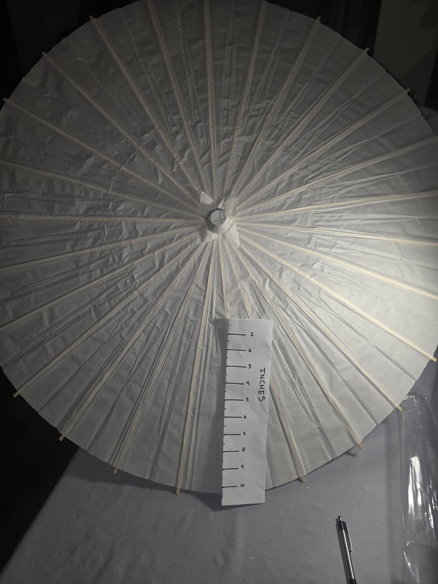 Decorative White Oil Paper Umbrella/ Parasol