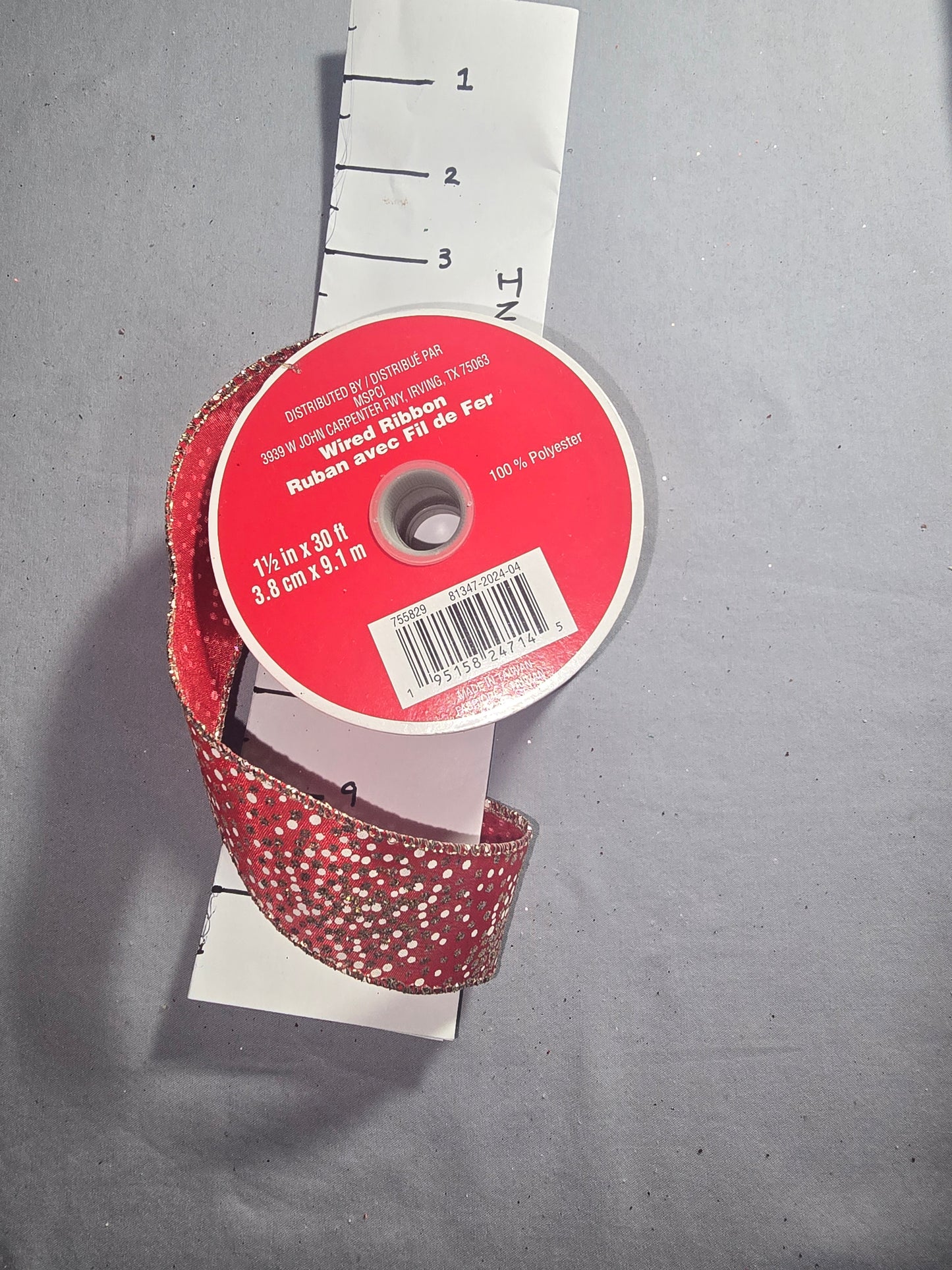 Celebrate It Red w/ White & Gold Dots