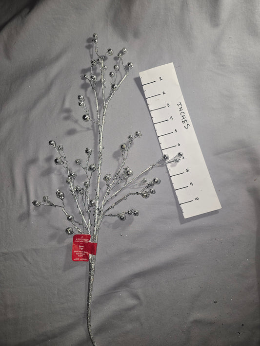Ashland Silver Sequin Berry Stem