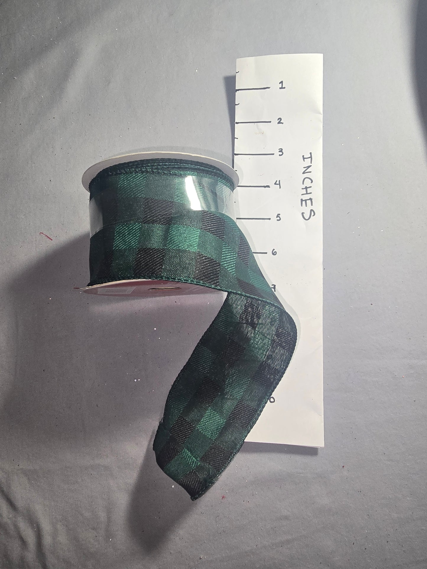 Celebrate It Green & Black Plaid Ribbon