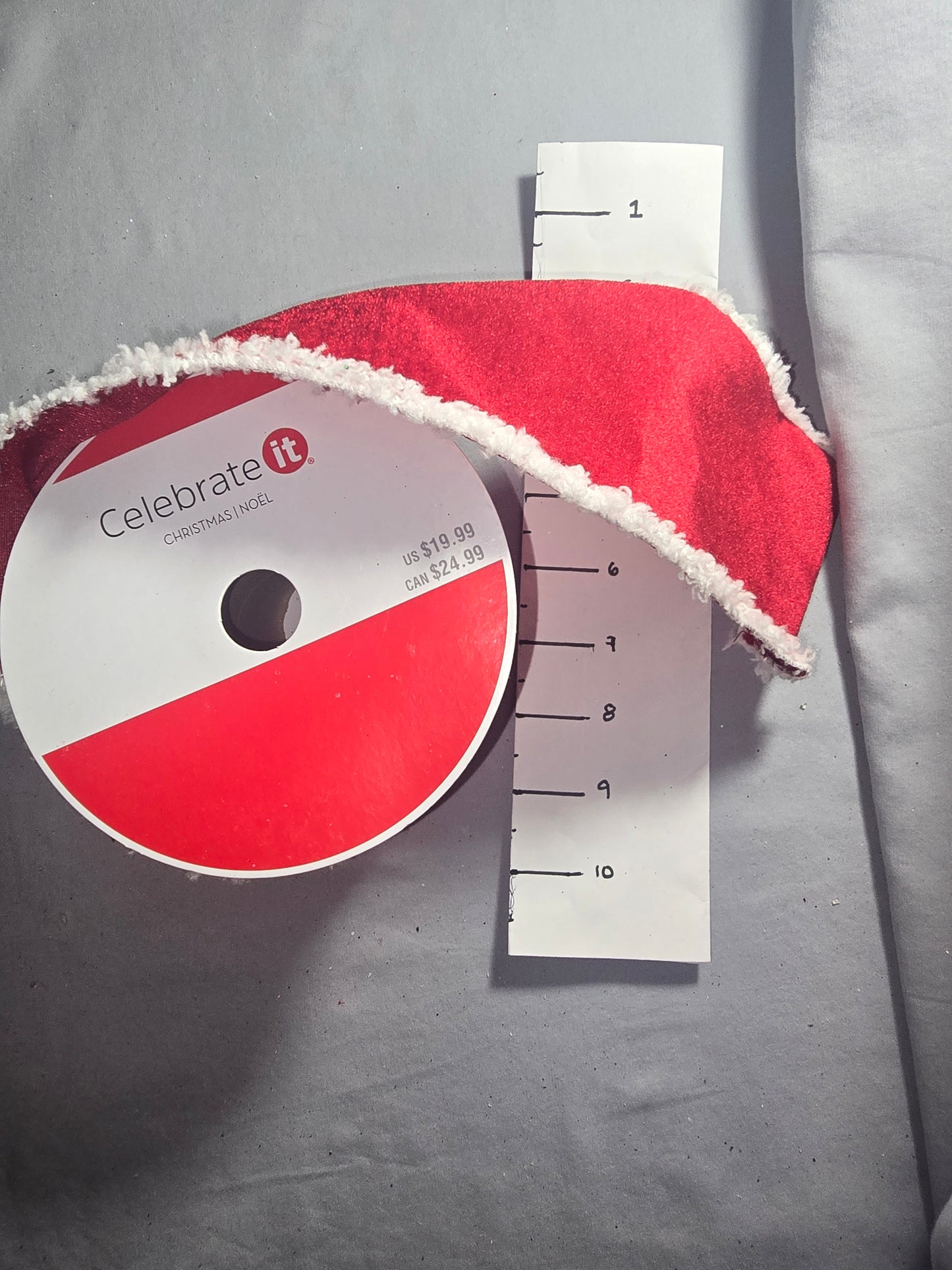 Celebrate It Red & White Ribbon