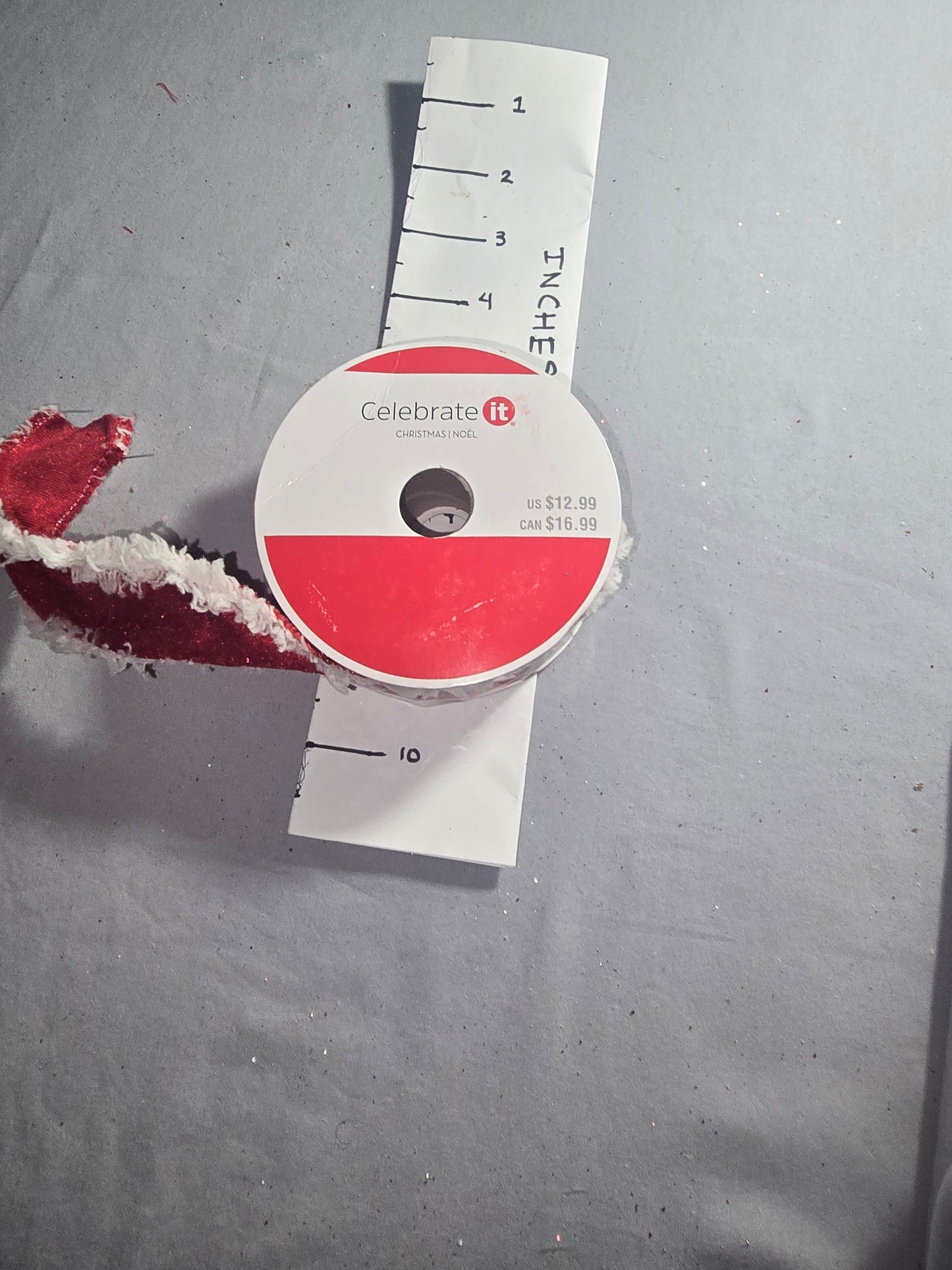 Celebrate It Red & White Ribbon