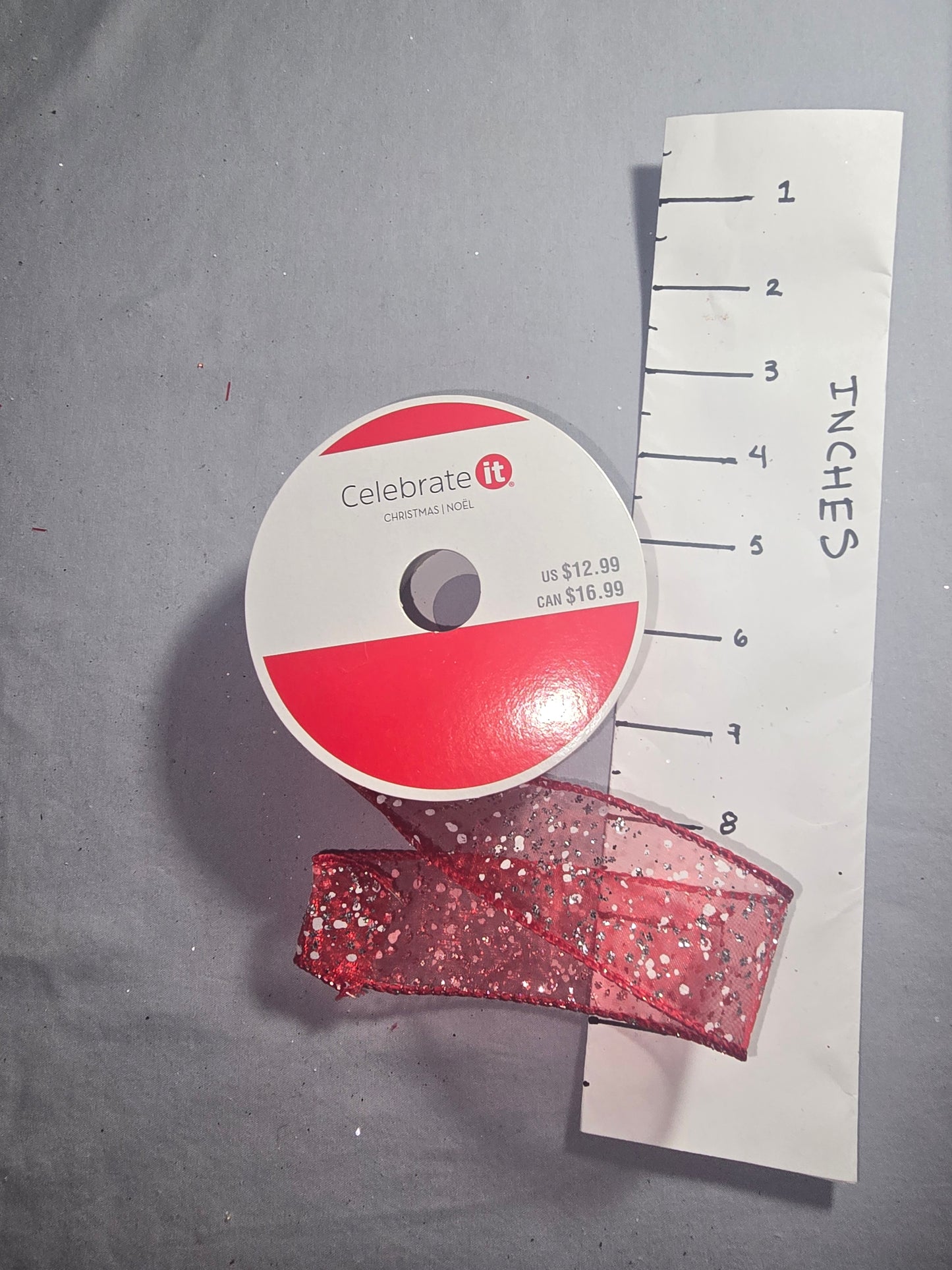 Celebrate It Sheer Red Ribbon